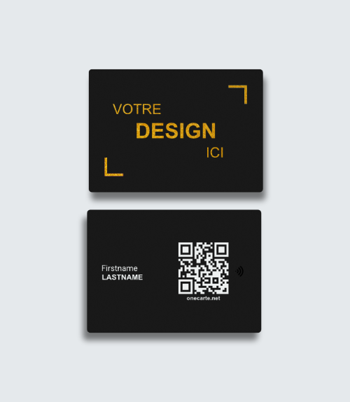 One Carte Metal Dorée